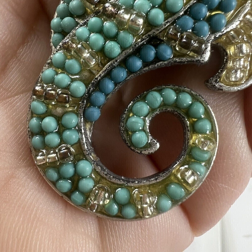 Vintage Liz Claiborne SEAHORSE PIN SIGNED LC FOR LIZ CLAIBORNE--GOOD CONDITION - Picture 8 of 12